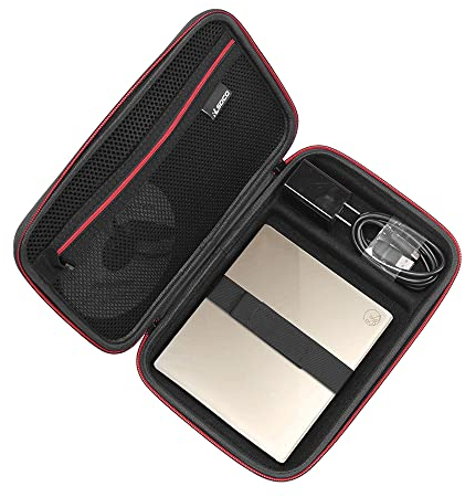 RLSOCO Carrying Case for Verbatim,Pioneer,Hitachi-LG,ASUS,HP CD/DVD External Drive Burner Reader Writer Player with Charger and more (Fits Reader up to 17cm x 15cm x 3.5cm)