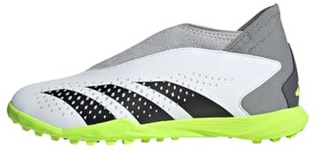 adidas Predator Accuracy.3 Laceless Turf Boots, Botas de fútbol, Cloud White/Core Black/Lucid Lemon, 38 EU
