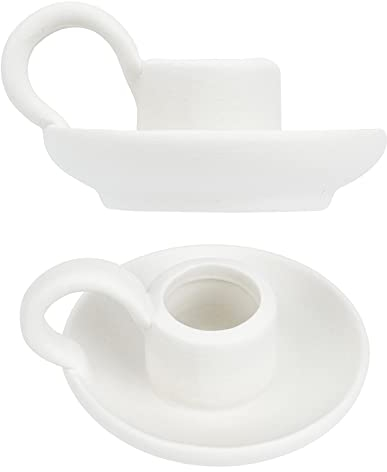 GORGECRAFT Candelabro de Porcelana Nórdico Cónico Pesimista Creativo con Base y Asa - Centro de Mesa Vintage para Cenas y Fiestas Decoraciones