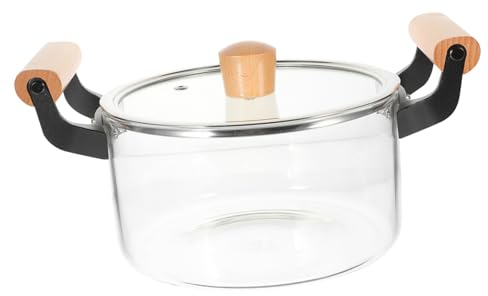 BESTonZON Casserole à Soupe Verre Transparent Résistante à Haute Température Ustensile De Cuisine Idéale Pour Cuisson Au - Et Restaurant