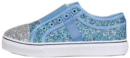Ulalaza damsneakers med fashionabel stjärna, glittrande, glittrande, fashionabla, glänsande, casual, bling-paljetter, konsertskor, segelduk, vadderad, för promenader, för bröllop, fest, nattklubb, S5