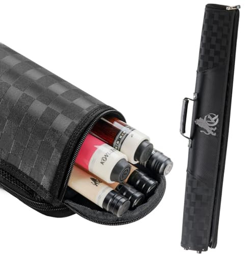 KONLLEN 2x4 Billard Queue Tasche, 85cm Oxford Stoff Köcher mit verstellbarem Rucksack Gurt, Aufbewahrung für Queue & Zubehör