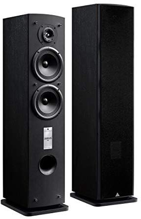 Triangle - Enceinte Hi-FI Zerius 902 - Enceinte Colonne - Puissance Admissible 100W - Rendement 91 DB/W/m – Polyvalente Musique et Home-Cinéma - 220 x 960 x 280 mm - Noir (Paire)
