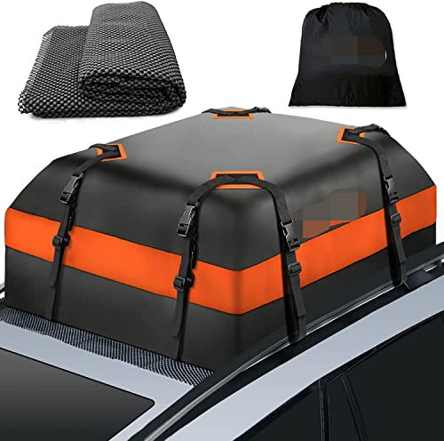 CAOXINZI Borsa da Tetto per Auto per MG MG5 EV Station Wagon 2020 2021 2022, 500L Borsa Portatutto per Tetto Durable per Viaggi, Box da Tetto Auto Pieghevole Impermeabile, Accessori Auto