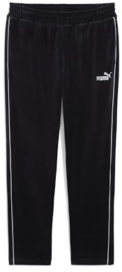 PUMA ESS - Pantalones Deportivos de Terciopelo Elevado
