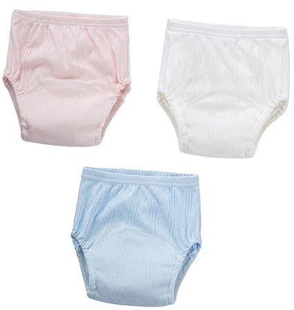 JOINPAYA 3 Stück Trainingshosen Aus Baumwolle Atmungsaktive Töpfchentrainingsunterwäsche Für Babys Elastischer Bund Wiederverwendbar Toilettentraining Für Kleinkinder