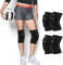 EULANT 2 pares de rodilleras de voleibol, elásticas rodilleras para danza, balonmano, scooter, gimnasia, fútbol, lucha en línea, bicicleta de montaña, coderas para niños y adultos (Negro, Large)