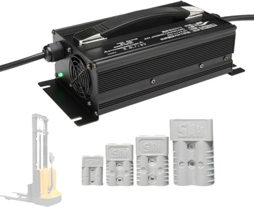 WLEJSL Chargeur Batterie Plomb Acide Haute Puissance 1200 W 36 V 25 A Entièrement Automatique pour Chariot Élévateur avec Prise Anderson 50 A/120 A/175 A/350 A pour Autolaveuse,175A