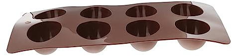 VALICLUD Cavity Easter Egg Silicone Baking Mold Flexible Tasteless Chocolate Candy Cake Mould Oven Microwave Safe DIY Cupcake Jelly Ice Cube Tray Coffee Color for Holiday Desserts and Party