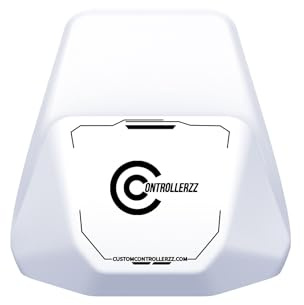 Custom Controllerzz Universal Controller Stand – Compatible with Xbox Series X/S, Xbox One, Elite Series 2, PS4 & PS5 Controllers (White)