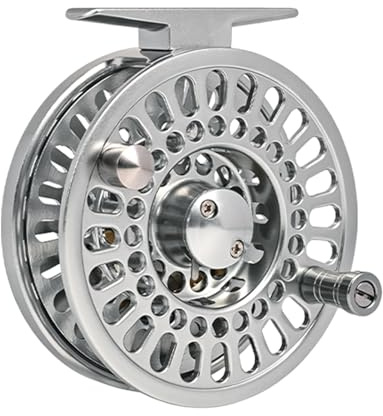 Flugrulle | Saltvattenspinnrulle | Fiskeutrustning, aluminiumlegering för sötvattenssjö strömdamm, flugspön
