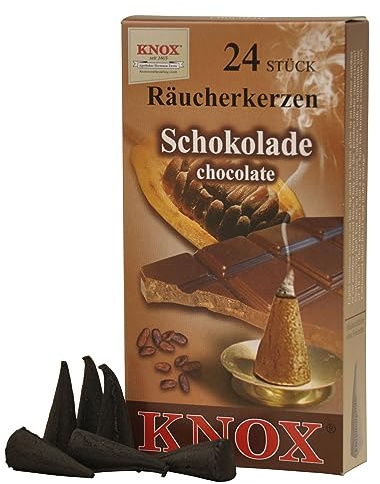 Rudolphs Schatzkiste Zubehör Knox Räucherkerzen Schokolade (24) NEU Erzgebirge Räucherkegel
