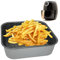 NAMAI - Teglia 20x 20 - Teglia per Friggitrice ad Aria Quadrata - Adatta alla Lavastoviglie - Teglia per Forno - Alluminio - Effetto Pietra -Teglia 20 cm (20 x 20)