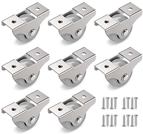 RAVN HAMAN Set di 8 Ruote fisse di piccole dimensioni per mobili da interno 25 mm - fino a 10 kg per ruota - per carichi pesanti per carrelli