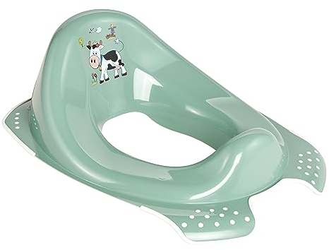 keeeper Funny Farm Kinder-Toilettensitz, Ab ca. 18 Monate bis ca. 4 Jahre, Anti-Rutsch-Funktion, Ewa, Nordic Green