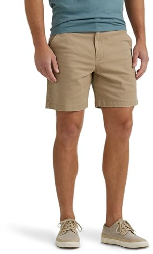 Wrangler Authentics Men's Flat Front Short, Elmwood, 36W x 9L
