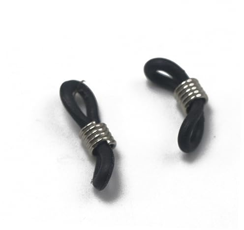 jojofuny Cadena Ajustables Silicona Piezas Sujetar para 20 Gafas Negra