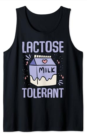Lactose Tolerant Tolerante A La Lactosa Lechero Camiseta sin Mangas