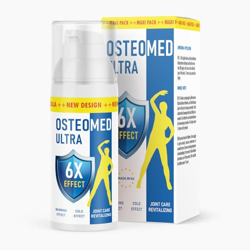 Osteomed Ultra Gel (1 x 120ml) – Gel per le tue articolazioni e muscoli – trattamento rinfrescante – gel per articolazioni ideale per viaggio – per tutti i tipi di pelle contro i dolori muscolari