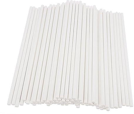 Garneck Palitos para 100 * 4Mm 50 Piezas Resistentes para Tartas Proyectos de Manualidades para Fiestas de Cumpleaños
