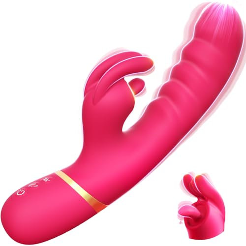 Vibratore Rabbit, Vibratoreper Donna Professionale con AI, Tripla Stimolatore per Clitoride con 12 Modalità Sexytoysys Donna Coppia Vibratoriper Donne Sex Toys Sessuali, 23cm Vibrator Sextoys