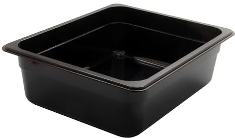 AcMax GN 1/2 Gastronormbehälter GN-Behälter 6,5 Liter Tiefe 100mm Kunststoff schwarz
