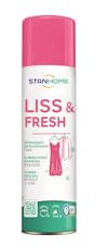 STANHOME | Spray Rinfresca Biancheria LISS & FRESH 200 ML, Rimuove le Pieghe dai Tessuti, Profumo Fresco, 200 ml