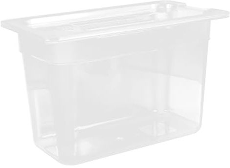 VICASKY 1pezzi Contenitore Slow Cooker Trasparente Con Coperchio Antievaporazione Per Uso Domestico Grande Capacità Per Conservazione e Cottura Bassa Temperatura in Cucina
