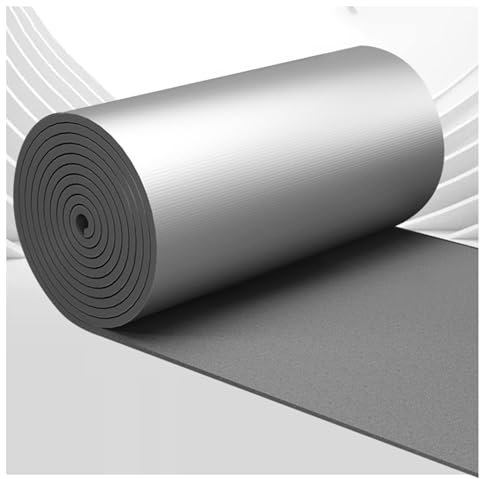 Feuille d'aluminium insonorisante, Feuille Isolante radiante, Feuille Isolante, Isolation des tuyaux, réduit Les pertes de Chaleur, Grenier, Mur, Maison, Caravane, Grenier, Garage, toits, éc