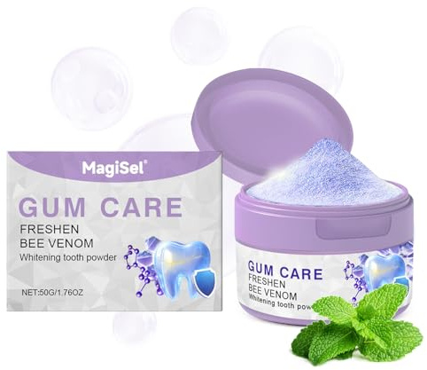 Teeth Whitening Powder, Zahnreparatur Mineralpuder, Zahnaufhellungspulver, Zahnpulver Für Weiße Zähne, Zahnreinigungspulver, Natürliche Zahnstärkung & Zahnfleischpflege, Frischer Atem (50g)