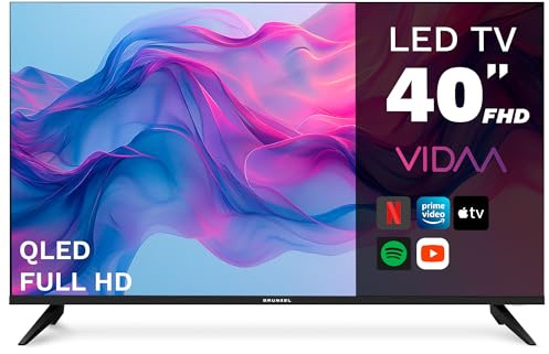 Grunkel QLED-4026VD Smart TV QLED 40” Full HD | Sistema VIDAA | TDT2 + Satélite HD | WiFi | USB Grabador | 3 HDMI | Sonido 20W