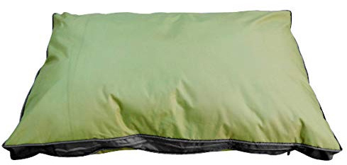 SUNNYDOGS Outdoor-Hundekissen für Draußen 120 x 80 cm XXL | Robustes und Wasserfestes Material | Liegekissen | Grün