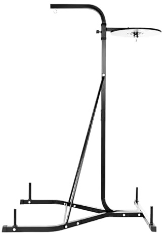 MAXSTRENGTH Support de sac de frappe sur pied 2 voies avec sac de frappe suspendu de 1,2 m (cadre uniquement)
