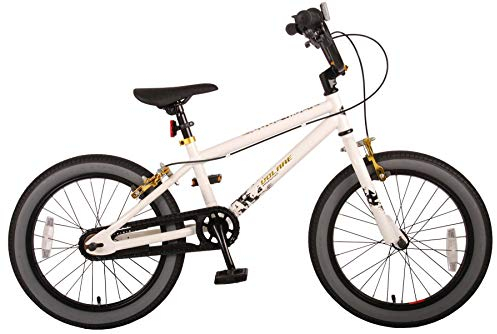 Volare Cool Rider Kinderfahrrad - Jungen - 18 Zoll - Weiß - zwei Handbremsen - 95% zusammengebaut - Prime Collection