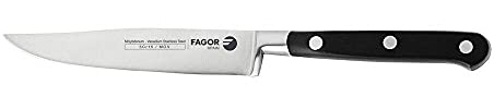 Fagor Couper Cuchillo Profesional Cocina Universal de Mesa 12,5 cm Hoja Acero Inoxidable Grosor 2 mm, Ideal para Cortar Carnes Asadas o Cocinadas, Mango Ergonómico