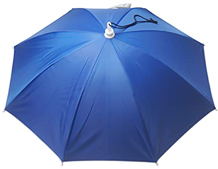 Bocampty Regenschirmhut, 63,5 cm, Angelschirm, Hut, freihändig, UV-Schutz, verstellbare Kopfbedeckung für Angeln, Golf, Camping, Strand, Gartenarbeit, Sonnenschutz, Outdoor