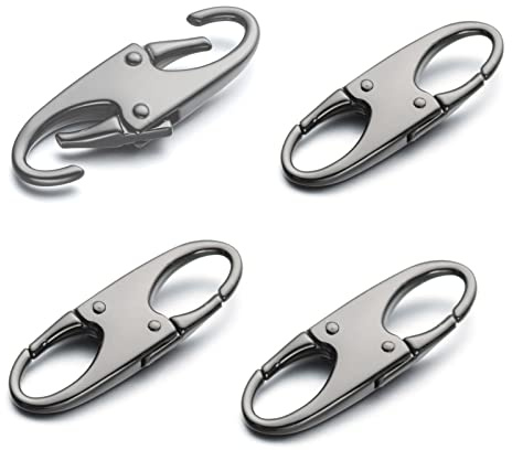 Zpsolution Double Small Carabiner Clips - Zipper Clip Theft Deterrent - Securing Pulls Closed - Zipper Pull Replacement