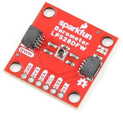 SparkFun Absolute Digital Barometer - LPS28DFW (Qwiic) I2C Interface (Qwiic-Enabled) Water-Resistant Sensor Package, 2X Qwiic Horizontal Connectors, Supply Voltage Range: 1.7-3.6V