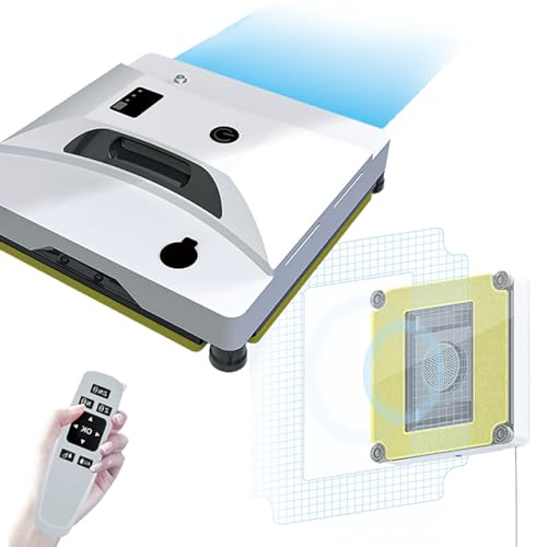 Quixnova Window Cleaner Robot, Automatic Water Spray Window Cleaning Electric Glass Clean Robot with Remote Control for Windows Tiles Glass Door