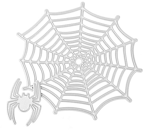 SEWACC Schablonen Für Karten Halloween Spinnennetz Metall Stanzformen 2 Stück Prägevorlagen
