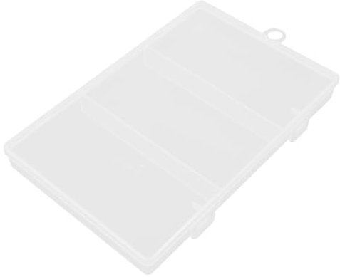 OFFSCH Papierklammern Aufbewahrungsbox Mit Fächern Transparente Box Für Bürobedarf Große Kapazität Vielseitig Einsetzbare Organizer Box Für Kleine Gegenstände