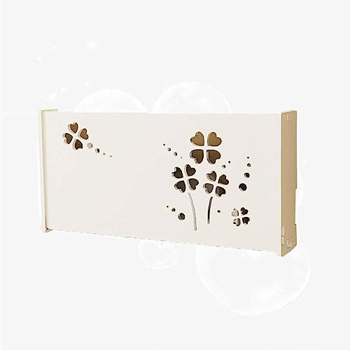Caja de almacenamiento de madera para enrutador WiFi, 40 x 9,5 x 20 cm, protege tu router WiFi