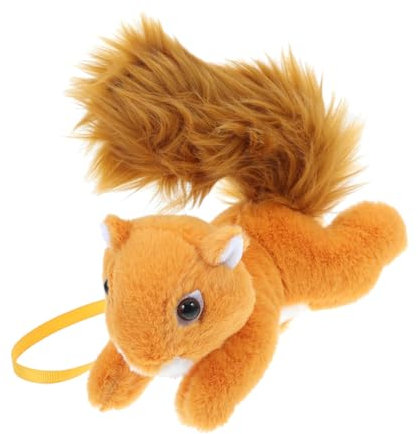 ifundom Plüsch-eichhörnchen Auf Der Schulter Cosplay-zubehör Realistische Pelzige Eichhörnchen-Statue