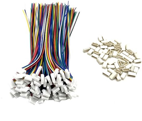 60 Pairs 28AWG 150mm Mini Micro JST SH 1.0mm Pitch 6 Pin Female Connector and Male Plug Wire Cable for RC Toys PCB LED Strips Household Appliances