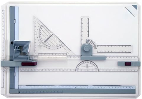 MOUNTTU Tavolo da Disegno, Tavolo da Disegno A3 con Angolo Regolabile e Accessori per Movimento Parallelo, da per Studenti, Ingegneri, artisti e architetti