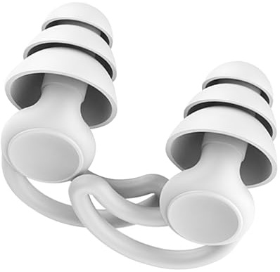 Boucles d'oreilles - Protection du bruit, bouchons d'oreille en silicone de 3,8 cm - bouchons de protection auditive réutilisables doux pour dormir, voyager, travailler et étudier, confortable et rédu