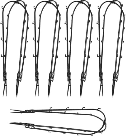 Angoily Lot de 10 Arches pour Plantes en Pot Supports Solide pour Rosiers Grimpants et Vignes Fixation Simple pour Table à Manger et Balcon