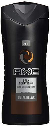 Axe 3-in-1 Duschgel & Shampoo Dark Temptation XL für langanhaltende Frische und Duft nach der Dusche dermatologisch getestet 400 ml
