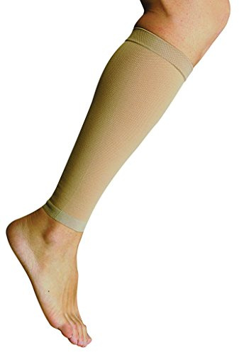 MANIFATTURA BERNINA Variform 1506 (Größe 5) - Elastische Waden Kompressionsstrümpfe Wadenbandage mit abgestufter Kompression aus Baumwolle