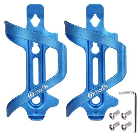 Chooee Bicicletta Portaborraccia，2Pcs Alluminio Portaborraccia per Bici/MTB，blu